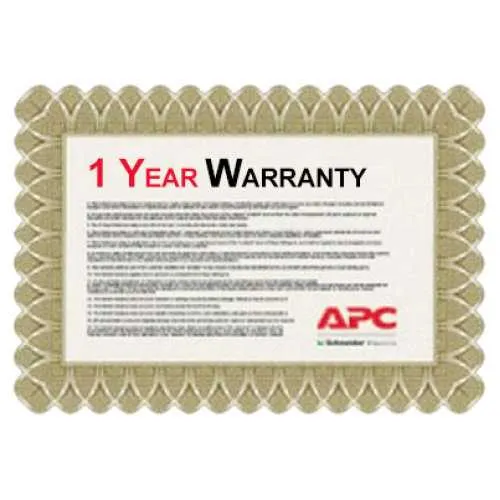 APC-India Extended Warranty - One Year Extended Warranty Pack for Selected APC UPS Models